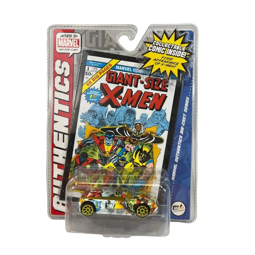 NEW Marvel‎ Comic Book Giant Size X-Men Authentics Die Cast Car MGA 1:64 2007